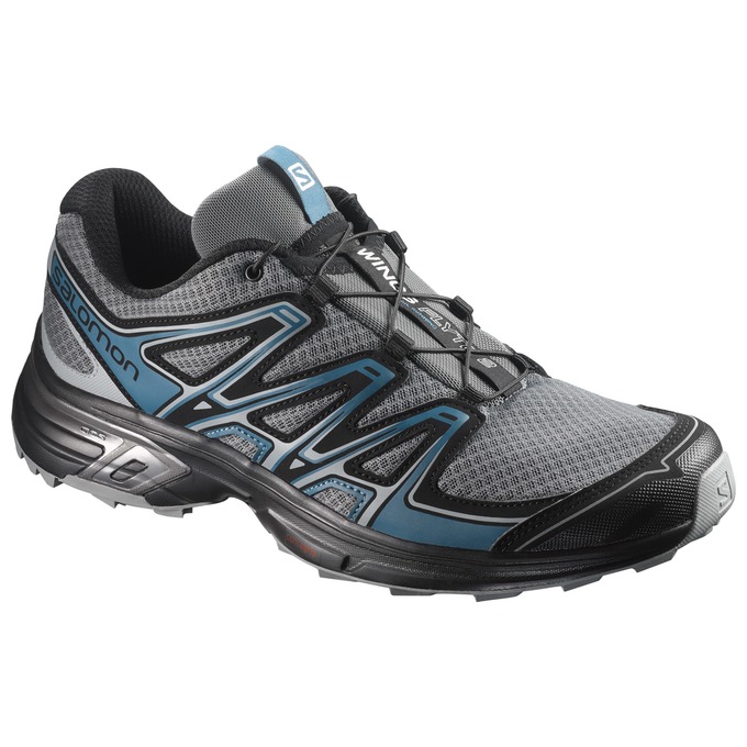 Zapatillas Trail Running Salomon Hombre Plateadas / Negras - Salomon Argentina WINGS FLYTE 2 ,162759